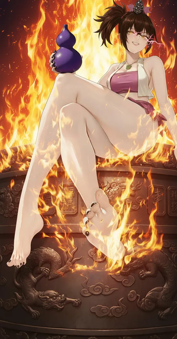 I would love if she could trap my soul in her flask and drink my energy whenever she’s thirsty