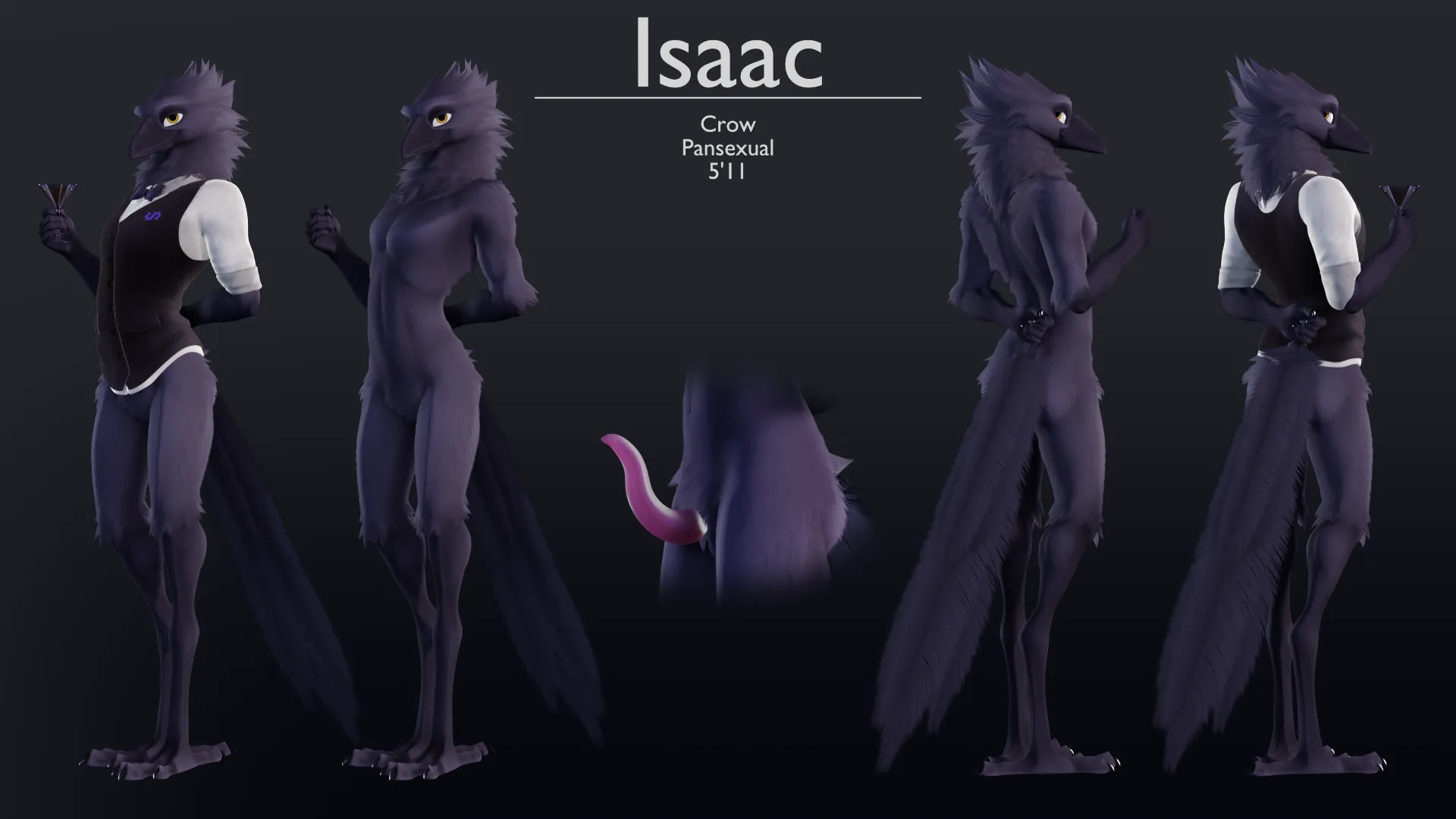 Isaac, The Bar Crow - Ref Sheet (ruaidri) [M]
