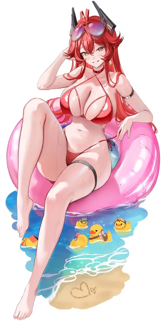 Red Hood with innertube (みかん) [Goddess Of Victory: Nikke]