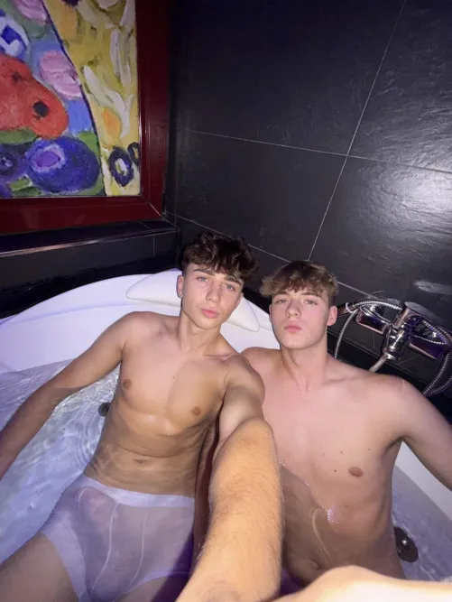 Relaxing in the water