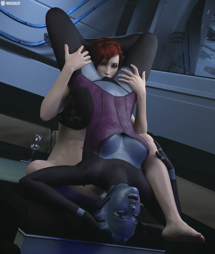Shepard Commander and Liara T'Soni (MissAlly)