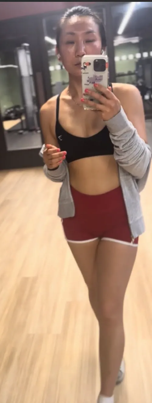 Sweating after a tough gym session