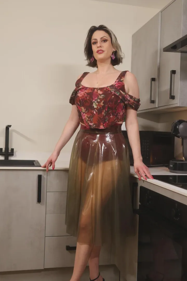 Adding an extra spice to my outfit with latex