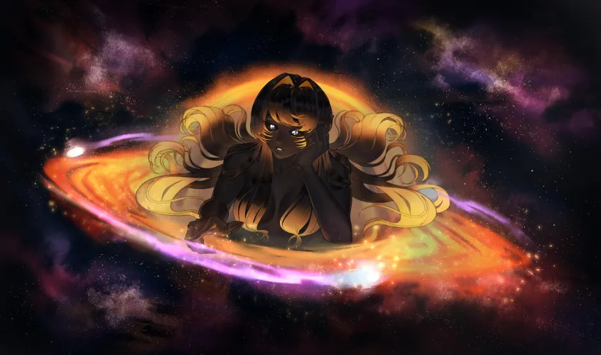Black hole Chan I commissioned for my future project.