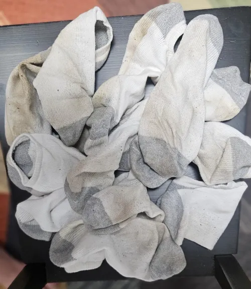 Just acquired these dirty socks from a hot dude! Anyone want a pair?