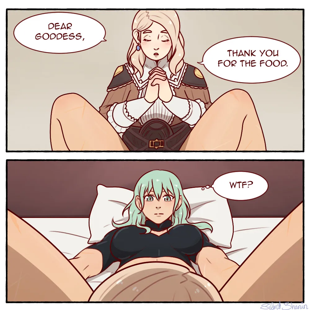 Mercedes says her grace for Byleth (SilentShanin) [Fire Emblem]