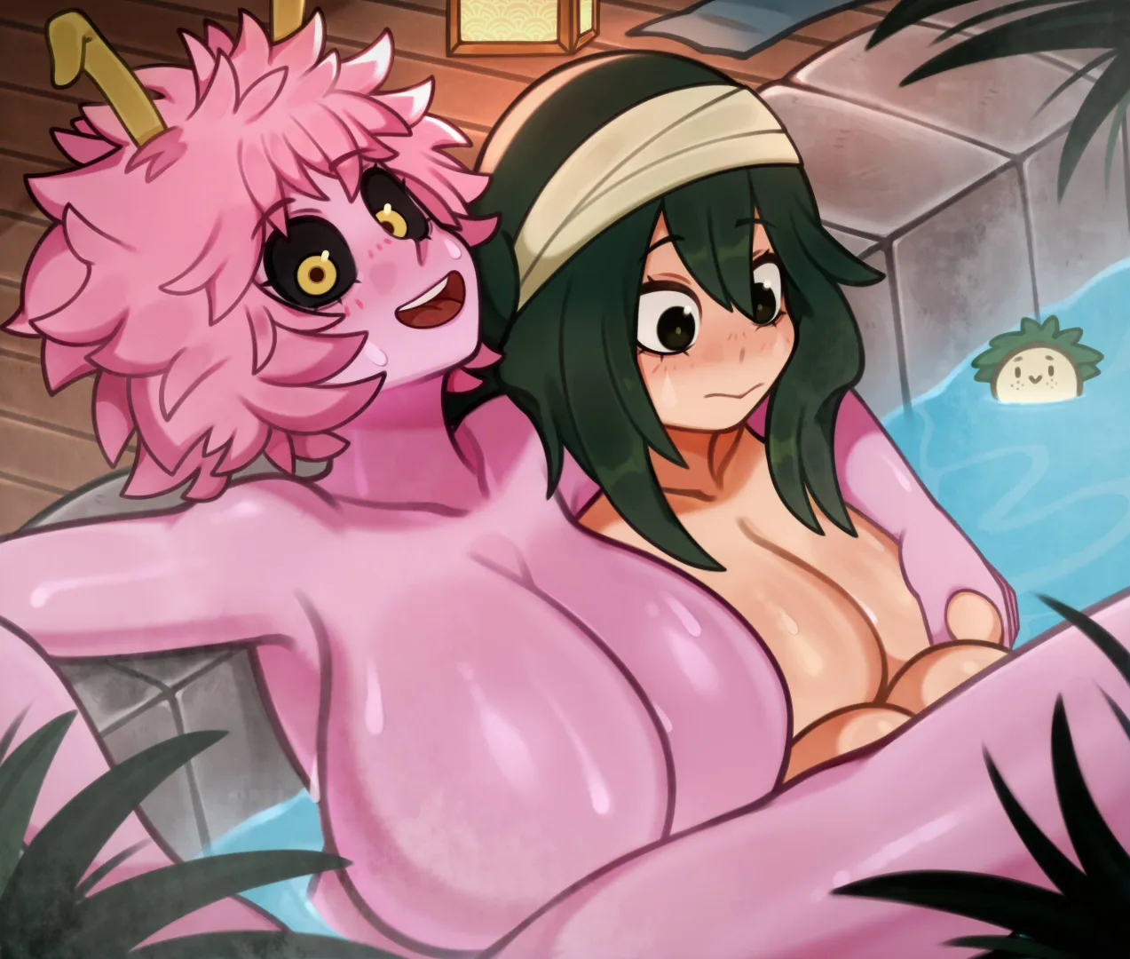 Mina is so hot groping tsu