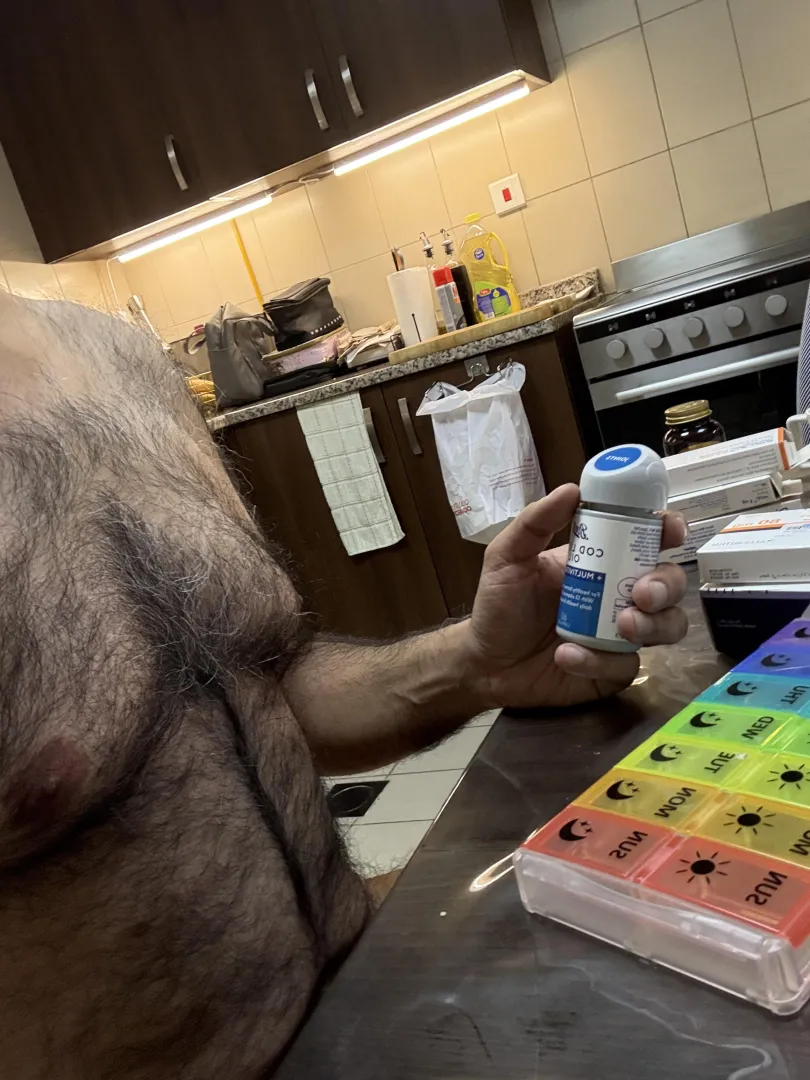 Time to fill up the pill box. Supplements and prescribed.