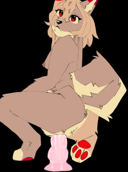 Yunara taking large toy [F] (buttermybird)