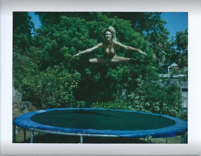 Comet on pack film from a polaroid land camera