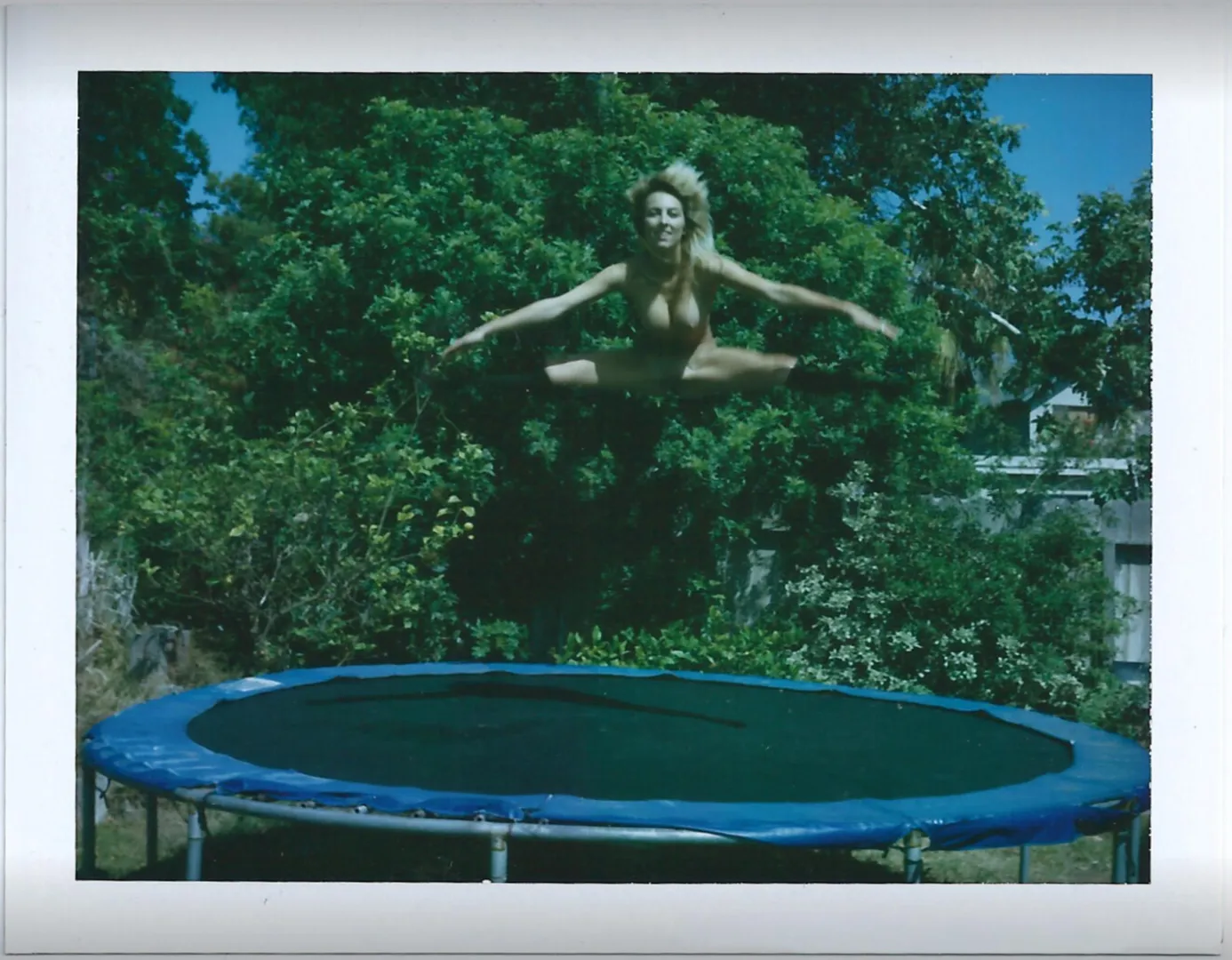 Comet on pack film from a polaroid land camera