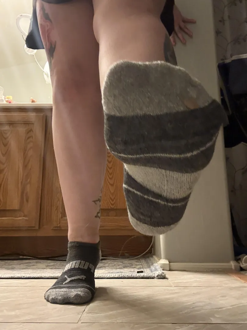 Dirty puma socks after two soccer games!