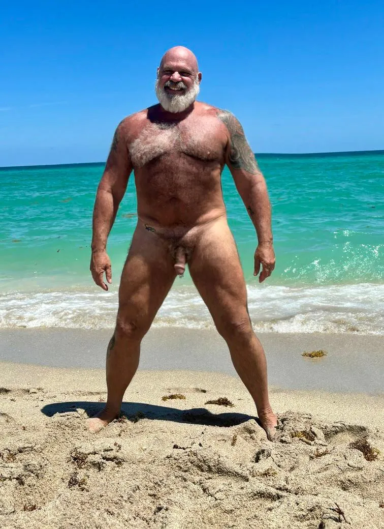 Enjoying nudist life at the Haulover Beach