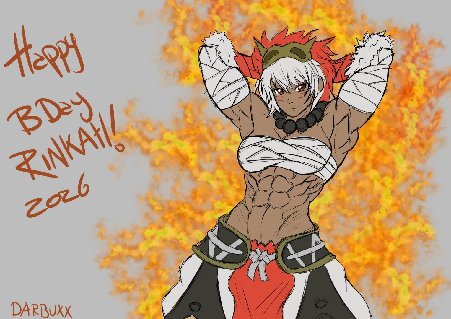 Happy Birthday Rinkah!! art by me! [Darbuxx]