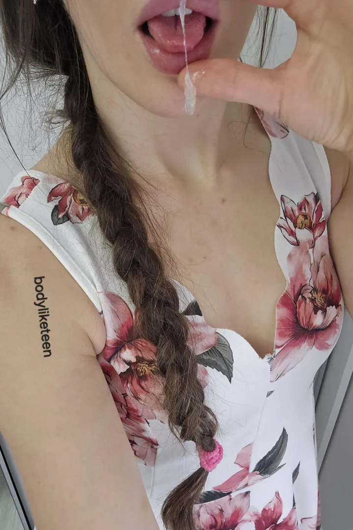 I love to taste my grool when its sticky...I hope you dont find it disgusting babe.. its so so yummy