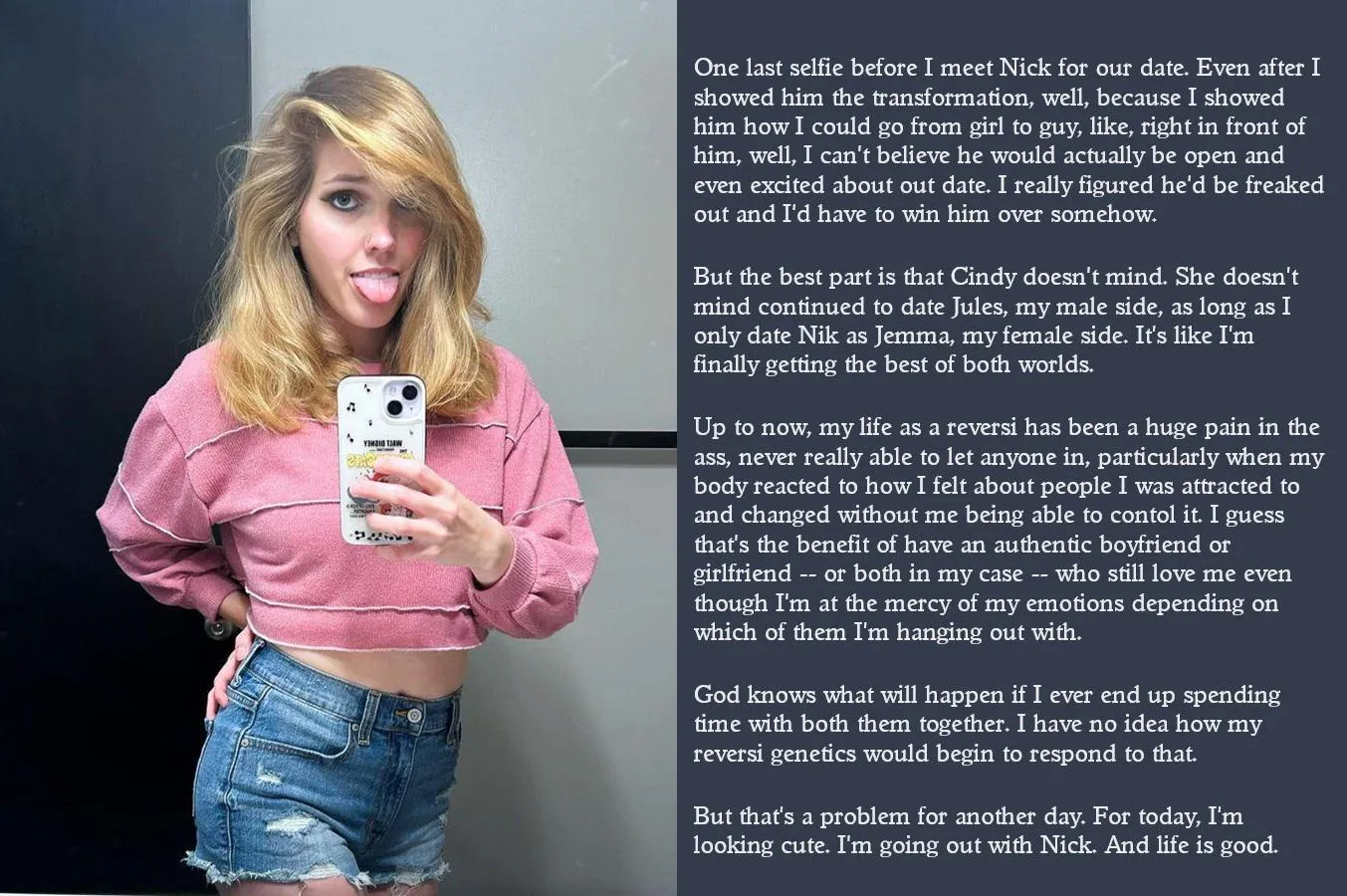 New Caption! Reversi: Jules and Jemma