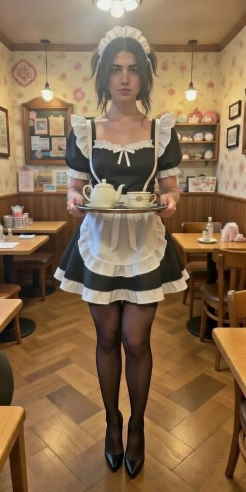 Sissy Maid reasy to serve