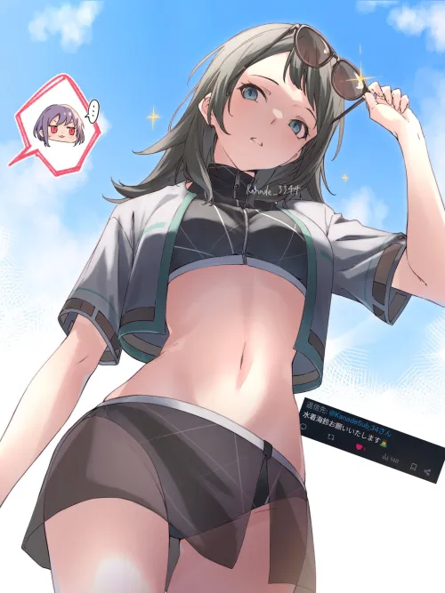 Umiri on the beach [BanG Dream!] (Kanade_3344)