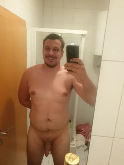 Being completely nude and obeying the community is what man should always do.