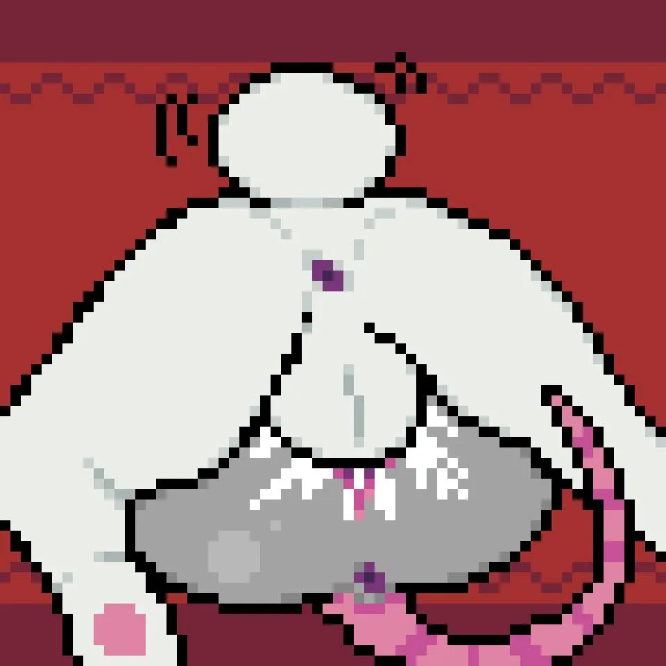 Bunny cream-fills opossum <3 (made by me, comms open :3)