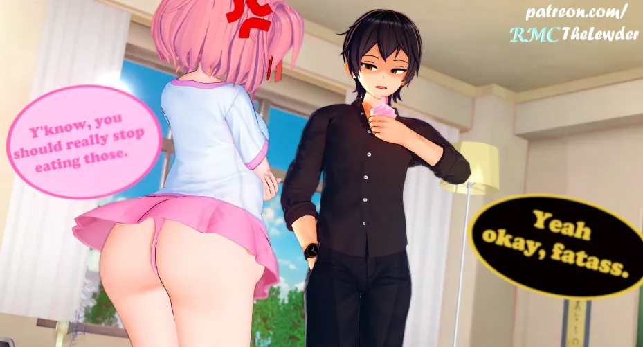 Chubby Natsuki being a Hypocrite [Me] (Koikatsu)