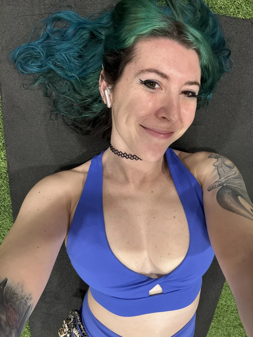 Cleavage in my sports bra