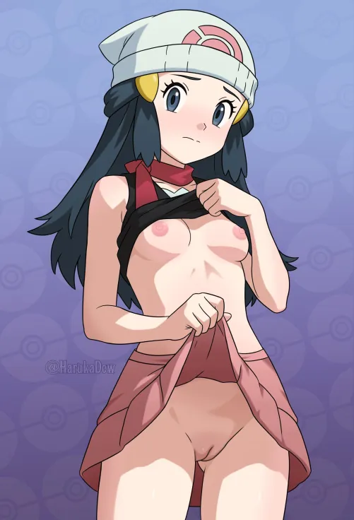 Dawn showing off (Harukadew)