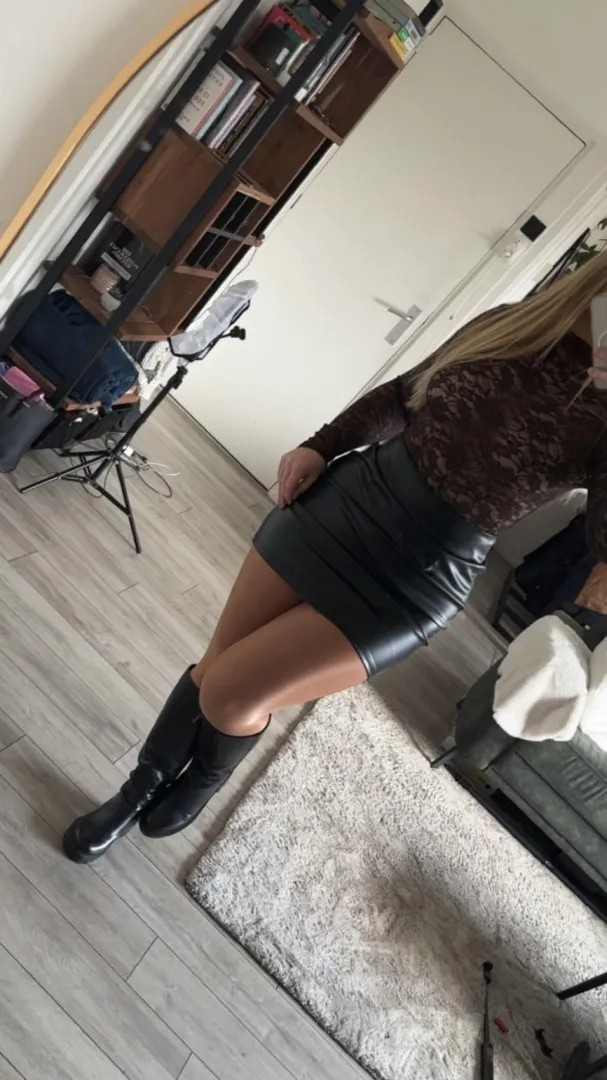 Do you like my new leather skirt?