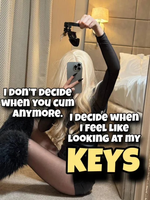 I check my keys whenever I remember you exist