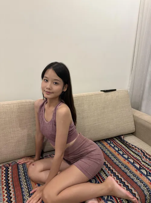 I stretch my legs in yoga, you stretch my holes in bed