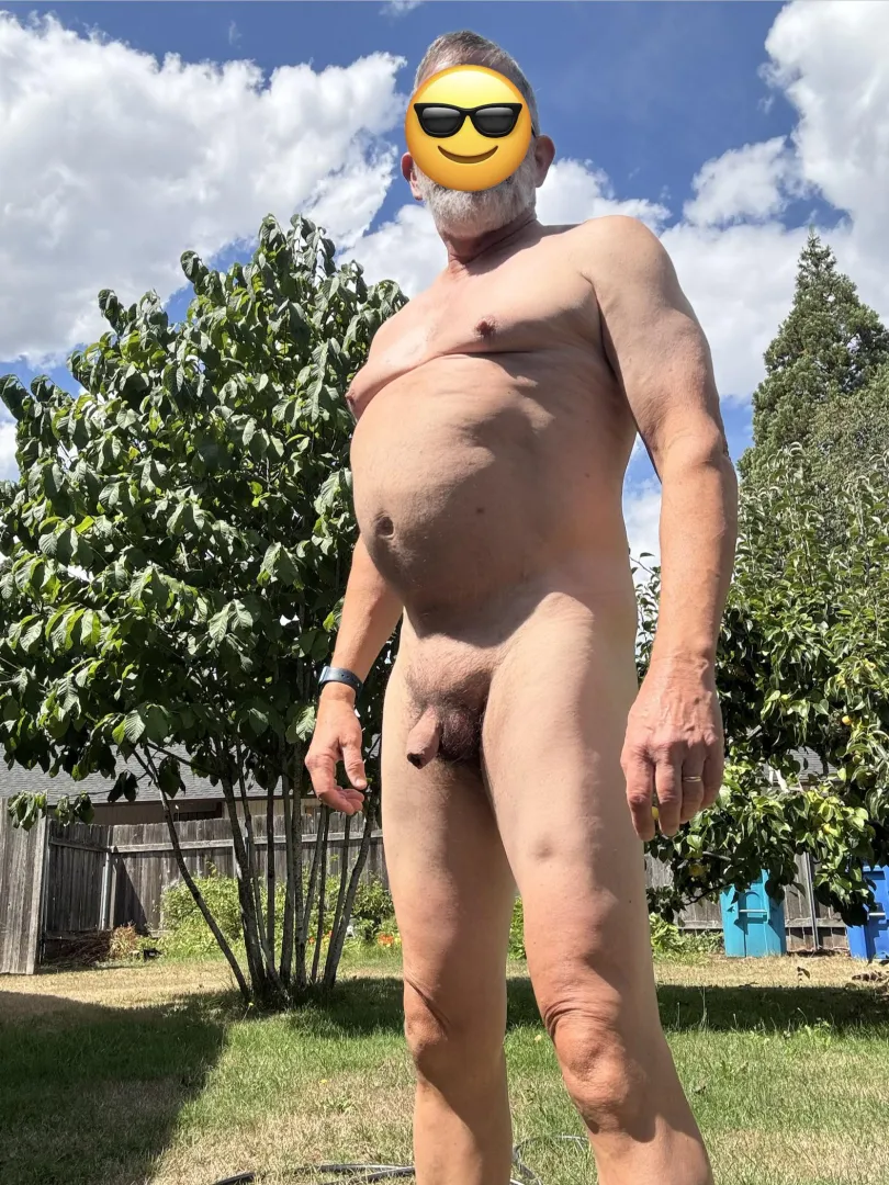 I wish I had a place besides my back yard to be with other nude dudes!