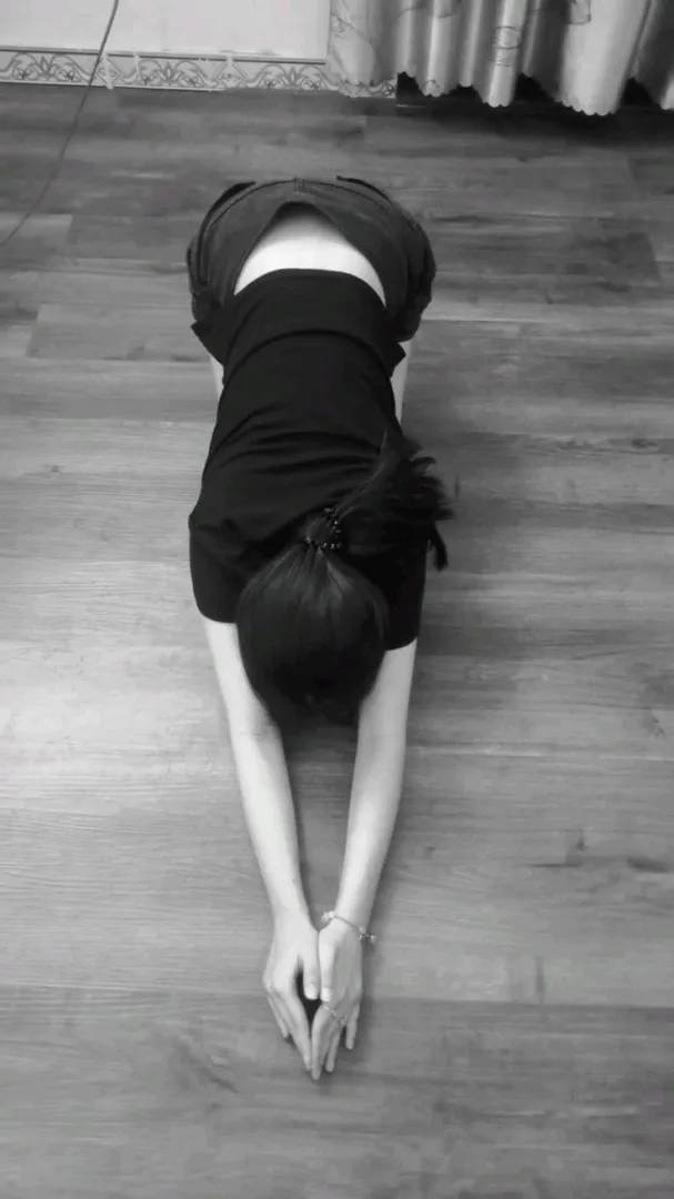 On your knees with your head down like a good obedient puppy