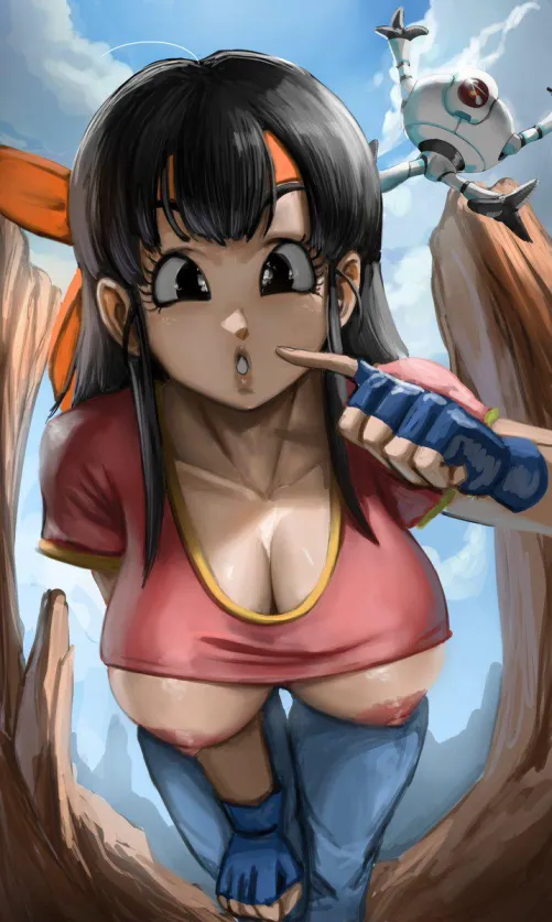 Pan clothes doesn't fit her slutty boobs (elitenappa)