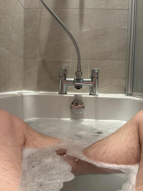 Saturday soak time! So very zen and chilling!