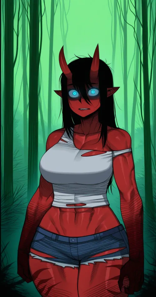 she'll pin you with the eye contact alone