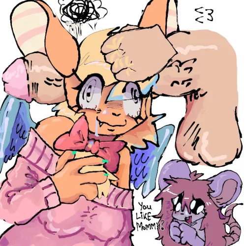 Do you guys think my mum likes it? (Oc) (X:@LomtyaLvovski) (me:@SeleverTheMouse)