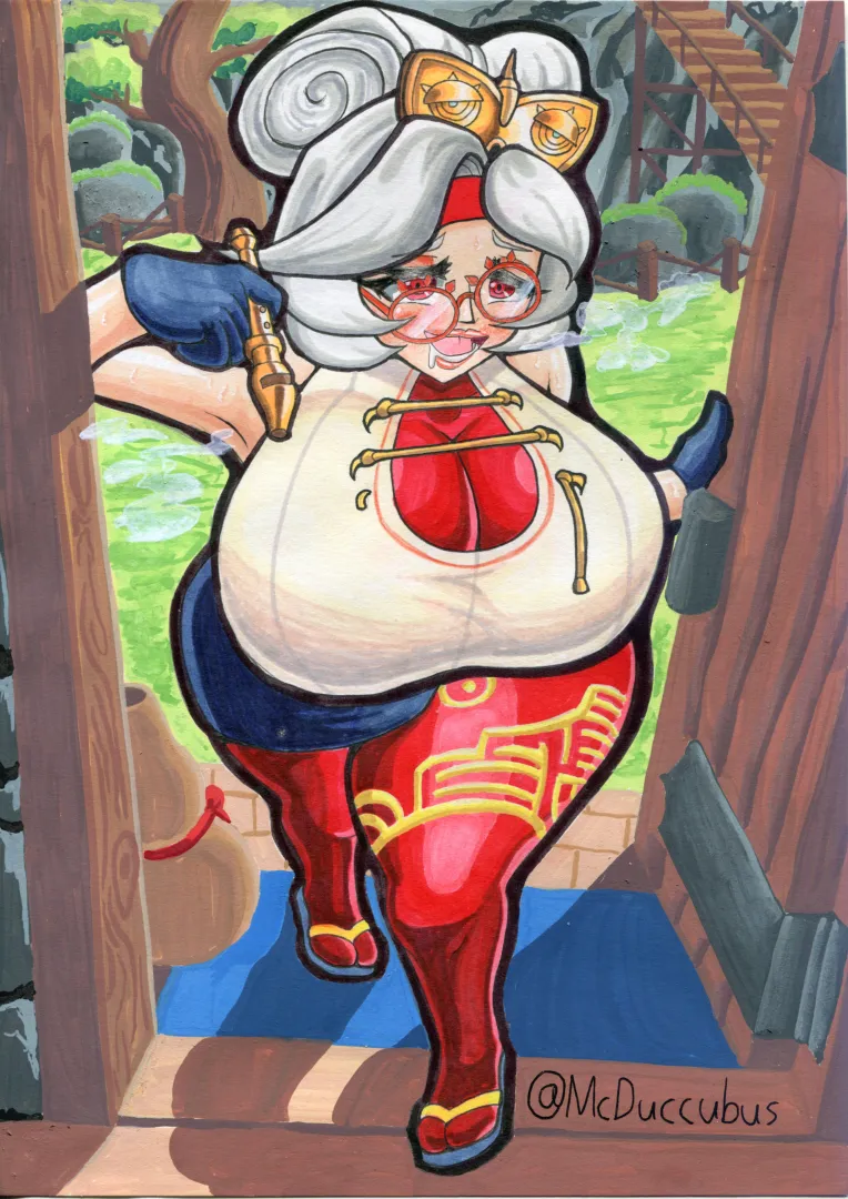 Drunk Purah dropping by (Art by me McDuccubus)