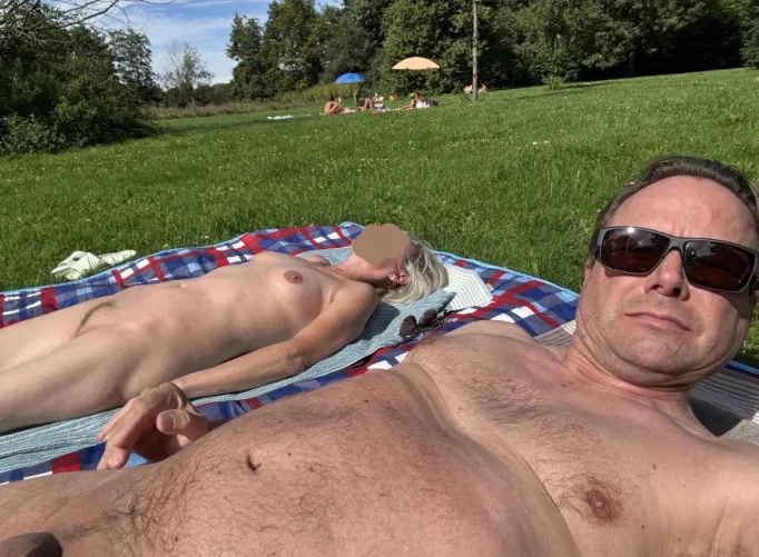 Enjoying the sun together