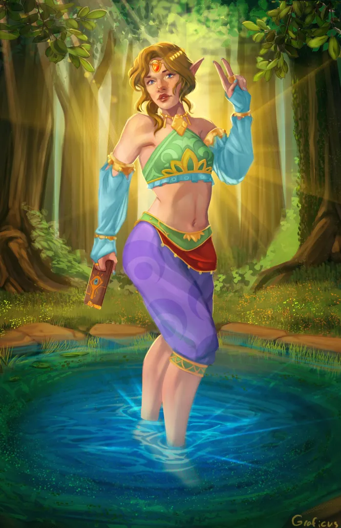 Fanart - Feminization Link from The Legend of Zelda by HoGraph