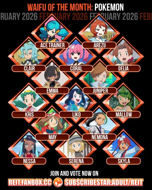 FEBRUARY 2026 – WAIFU OF THE MONTH: POKEMON