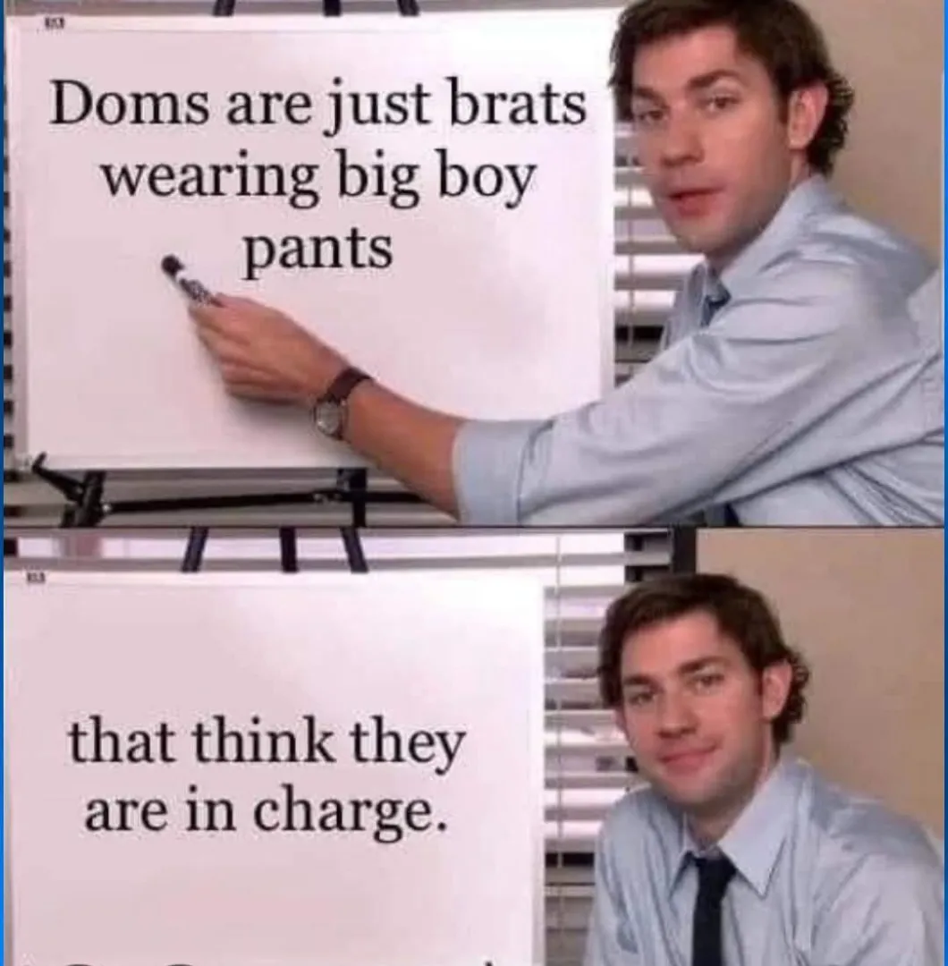 I'm sure your Dom will agree with this... why wouldn't they?? It's true.