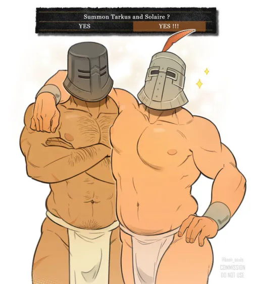 It's always fine to summon Tarkus and Solaire during difficult bossfights !