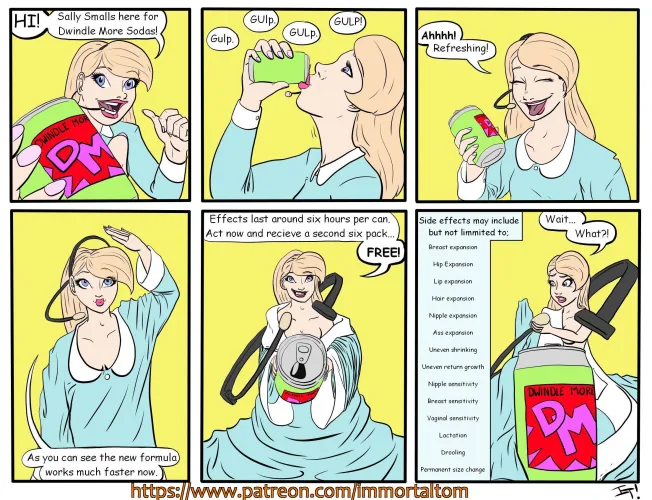 Promotional samples of soda