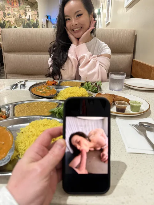 she's such an angel at dinner though :)