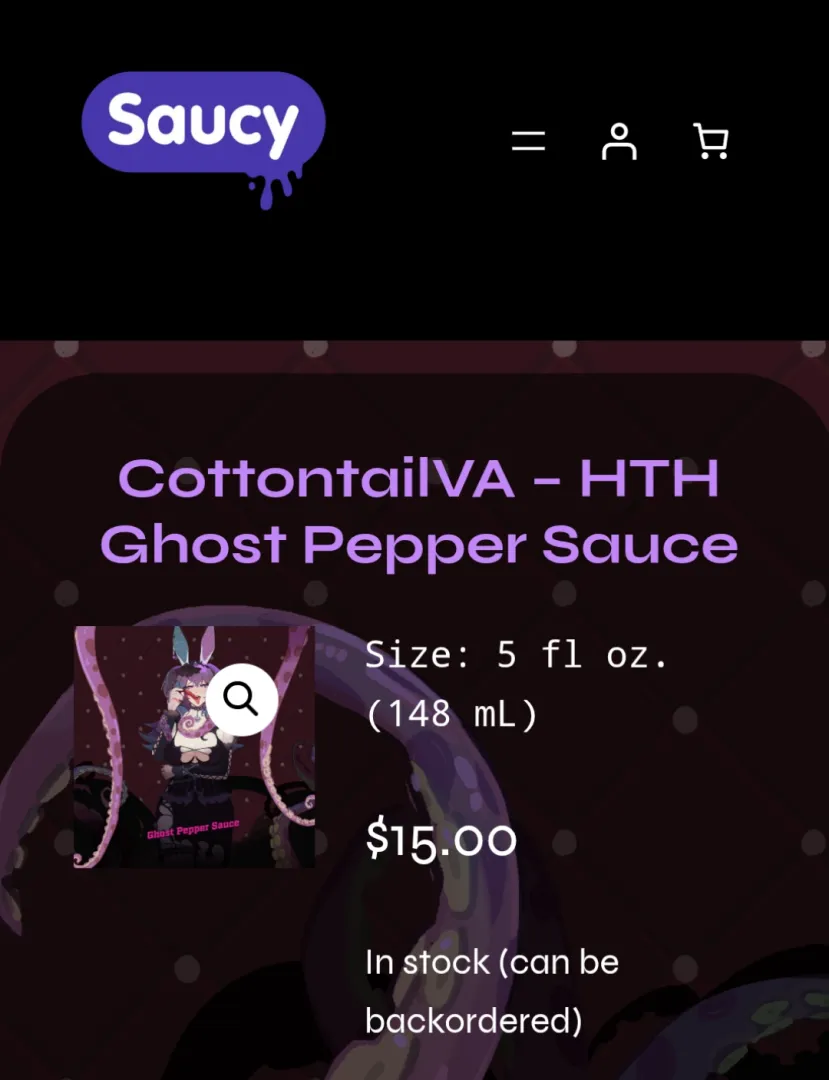 So when did CottontailVA get her own hot sauce?