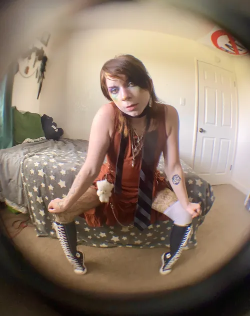 Spreading my legs for the camera 