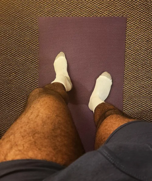 Stretching after a long day