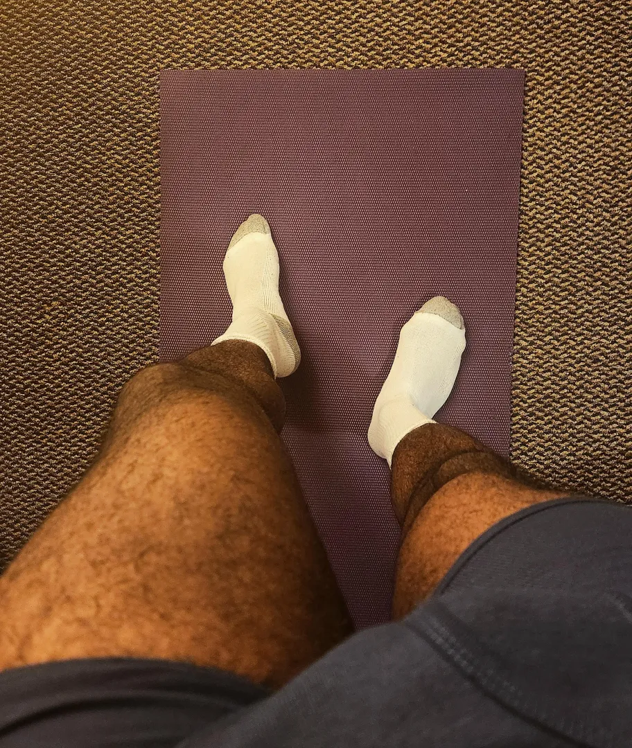 Stretching after a long day