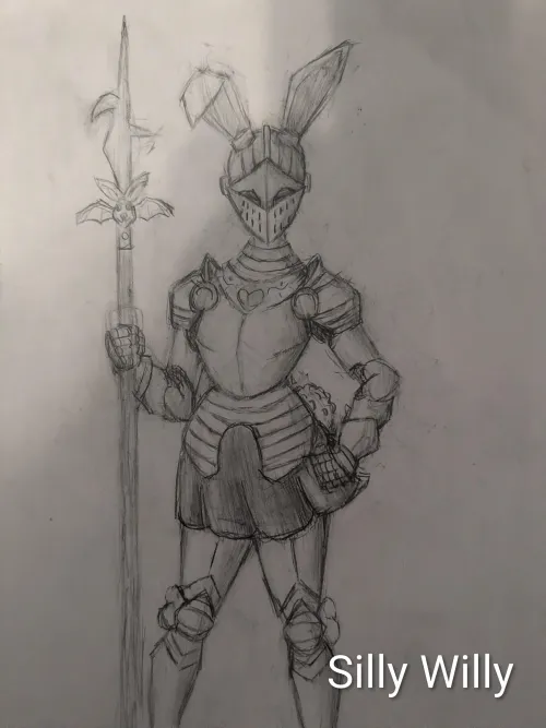 The bunny in (mostly) historically accurate armor