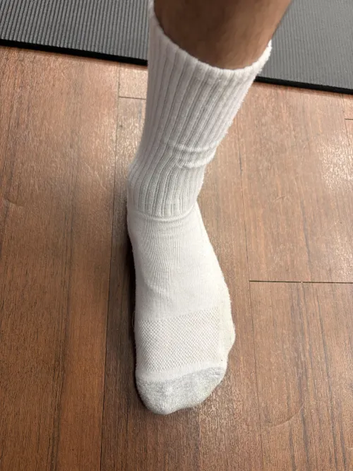 The veins are sticking out